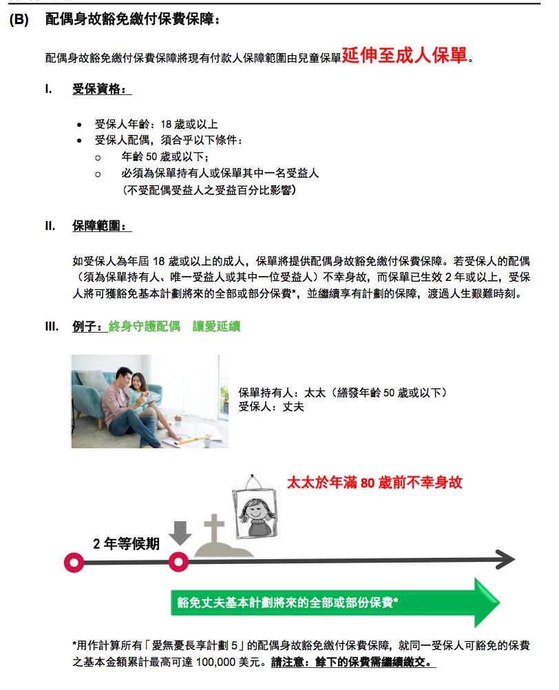 香港友邦AIA 美式分红储蓄险 爱无忧5