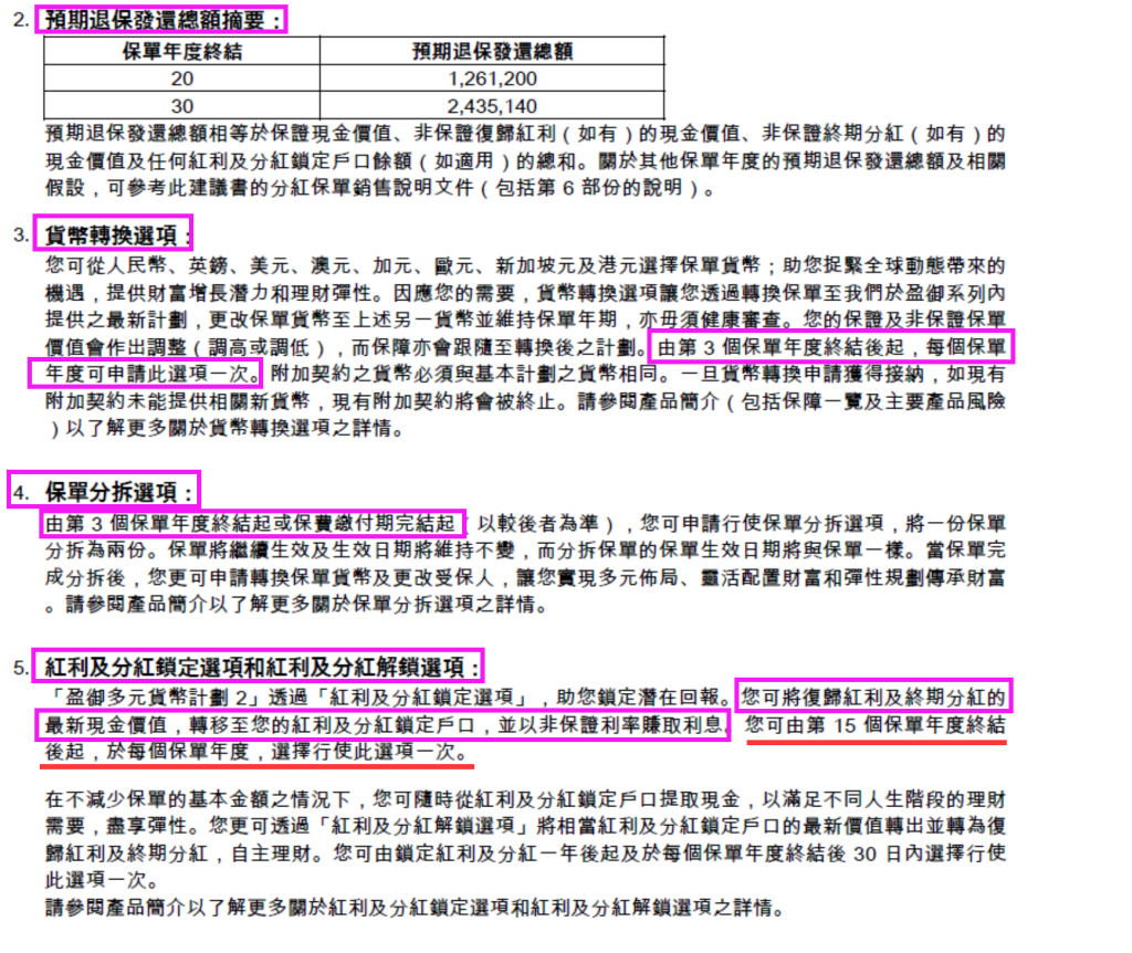 香港友邦盈御多元货币2 计划书内容详解