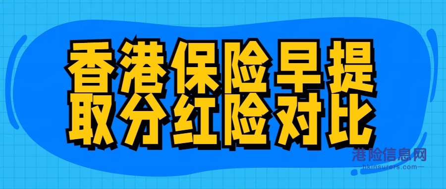 香港保险早领取分红储蓄险对比