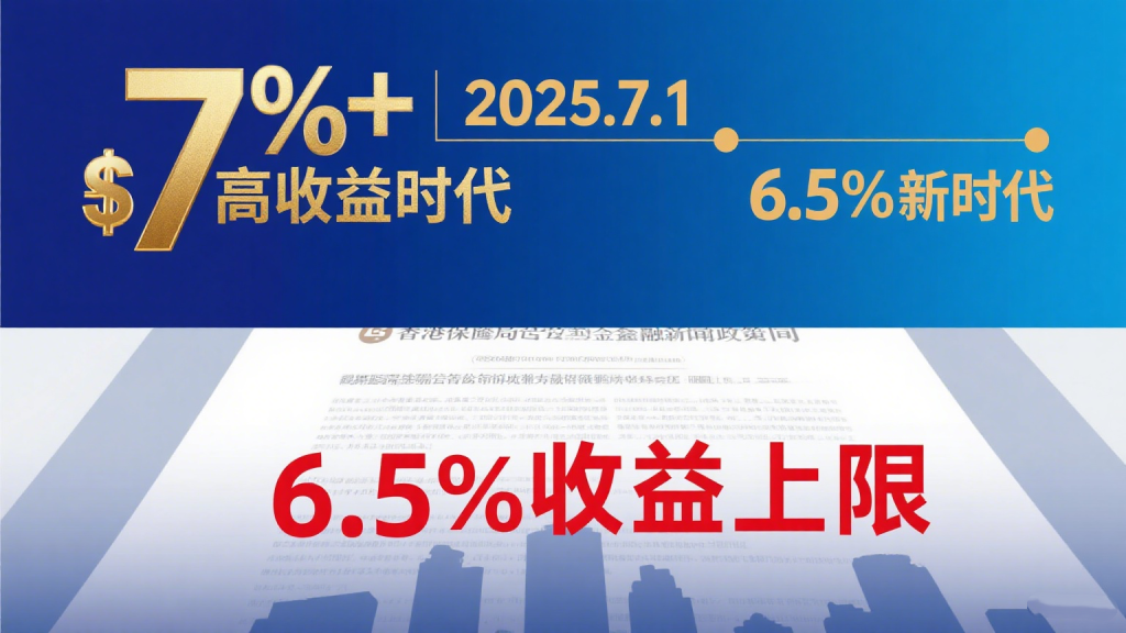 香港储蓄险7%时代落幕！7月1日后新产品上线，长期收益限高6.5%，友邦、太保、中国人寿、忠意等新品齐发，功能升级成新战场！